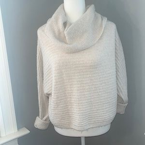 Beige cowl neck sweater